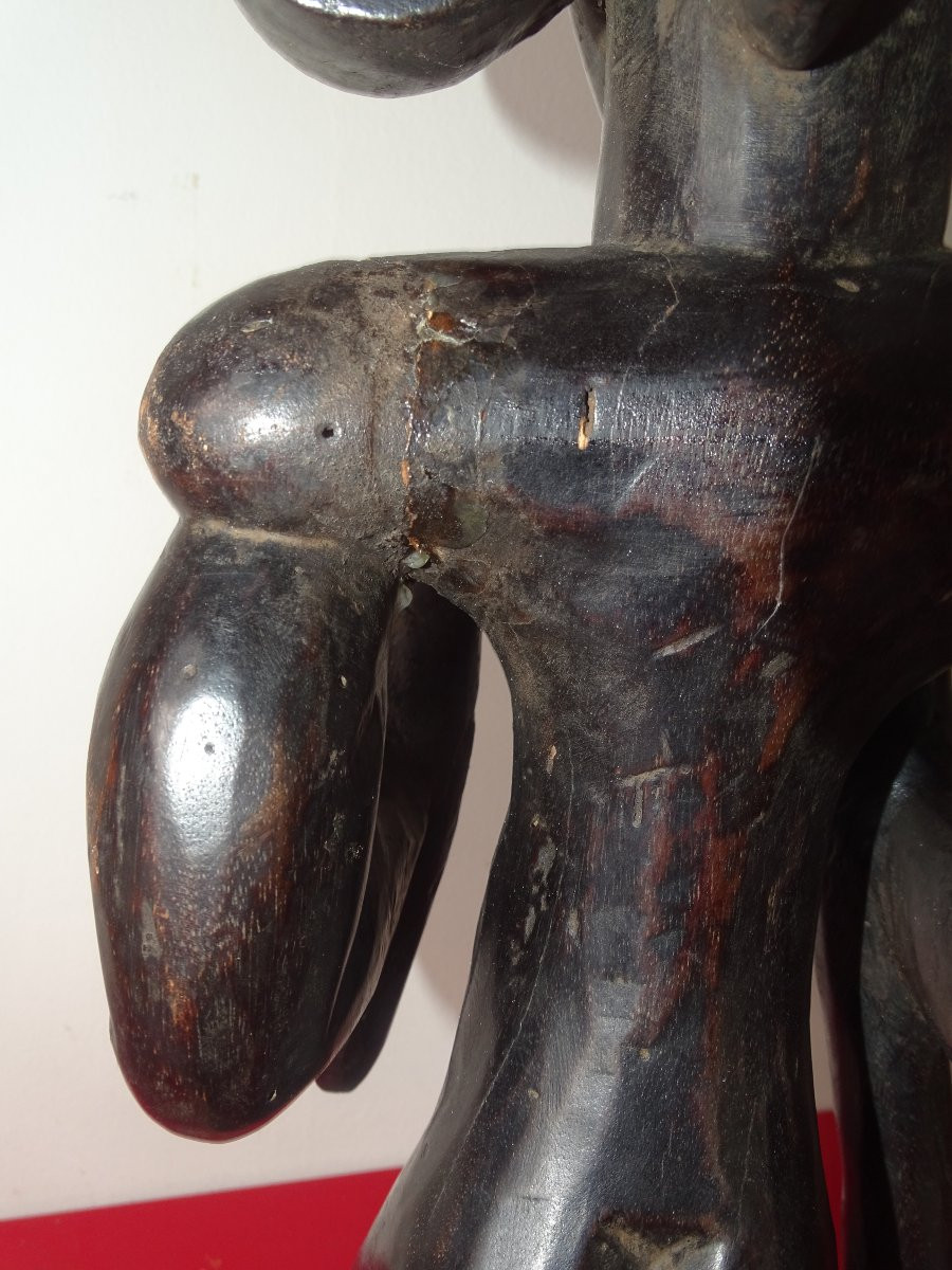 Chief Statue - Chokwe / Tshokwe, Collection Of Doctor Jean Redor.-photo-3