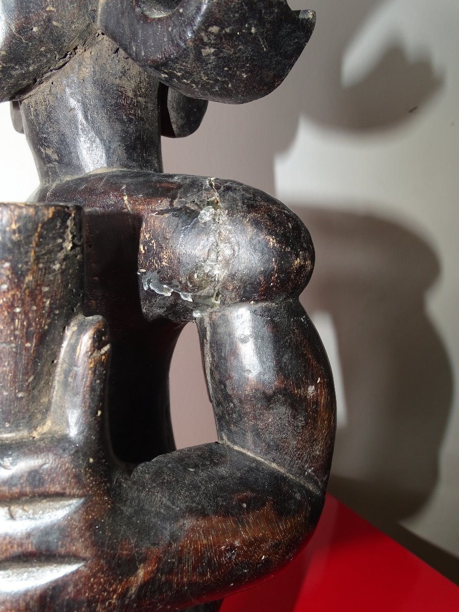 Chief Statue - Chokwe / Tshokwe, Collection Of Doctor Jean Redor.-photo-4