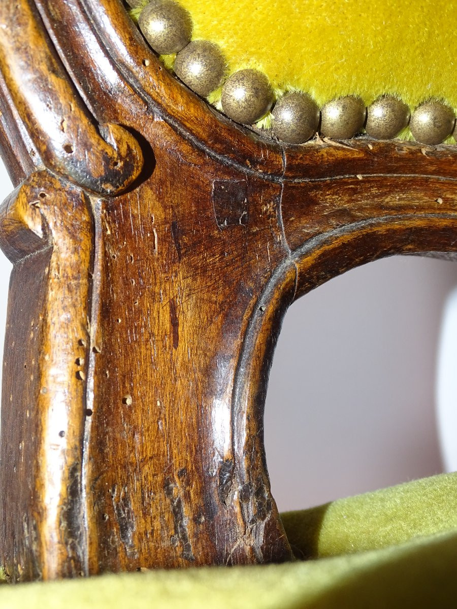 Pair Of Louis XV Chairs, 18th Century-photo-1