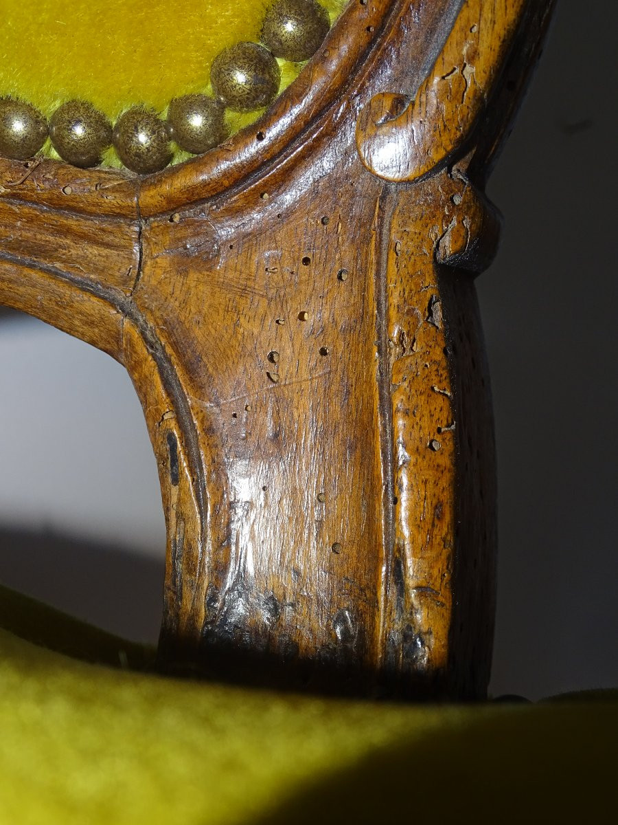 Pair Of Louis XV Chairs, 18th Century-photo-4