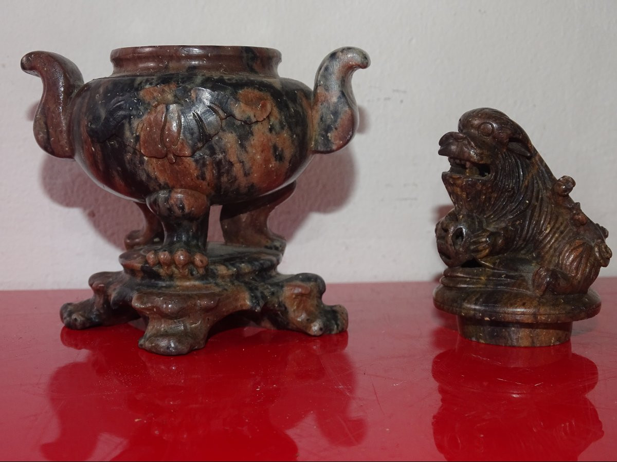 Hard Stone Sculpture, 19th Century, China, Asia, Amateur Collection-photo-3