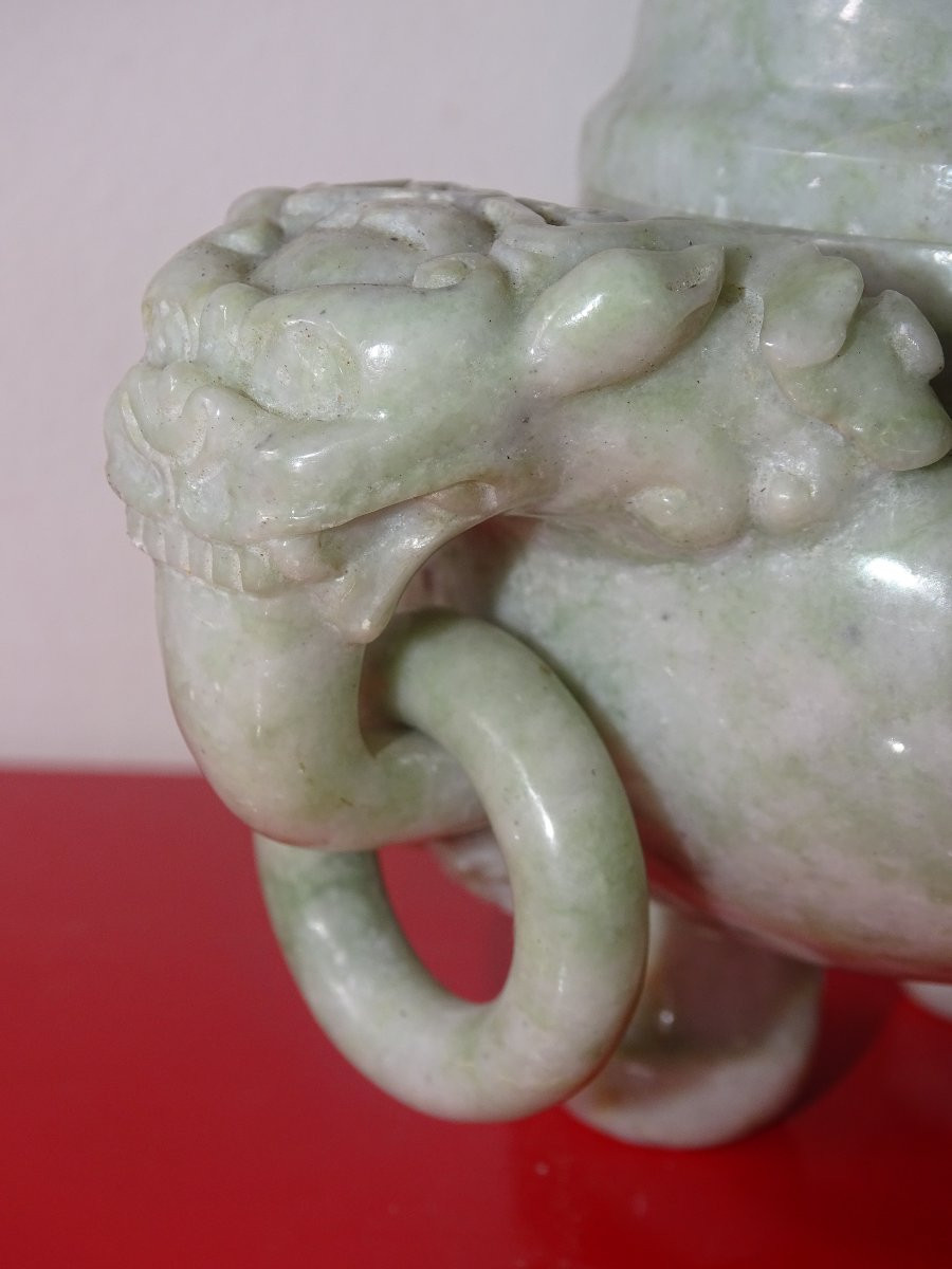Hard Stone Urn, Jade, 19th Century, China, Asia, Amateur Collection-photo-1