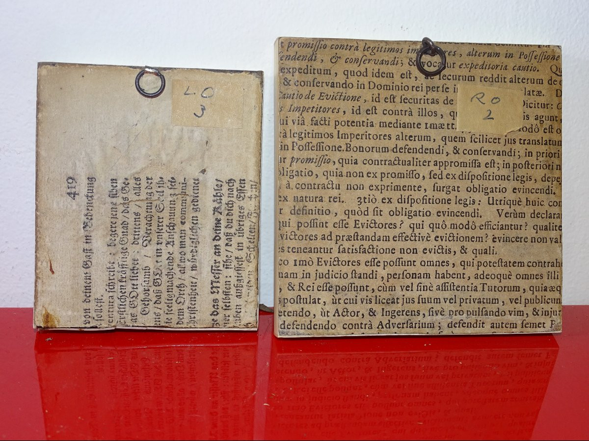 2 miniatures en os ou ivoire du XIX ème, portraits jeune femme-photo-4