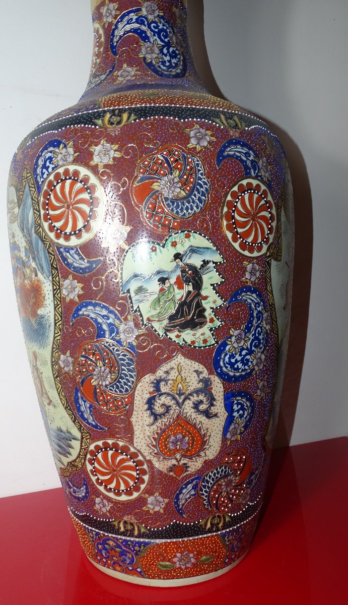 Important Chinese Or Japanese Porcelain Vase From The 19th Century-photo-2