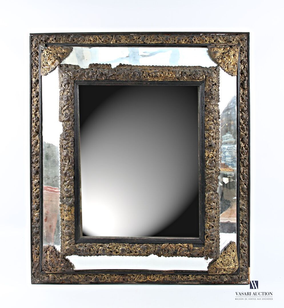 Louis XIV Mirror With Glazing Beads, 18th Century