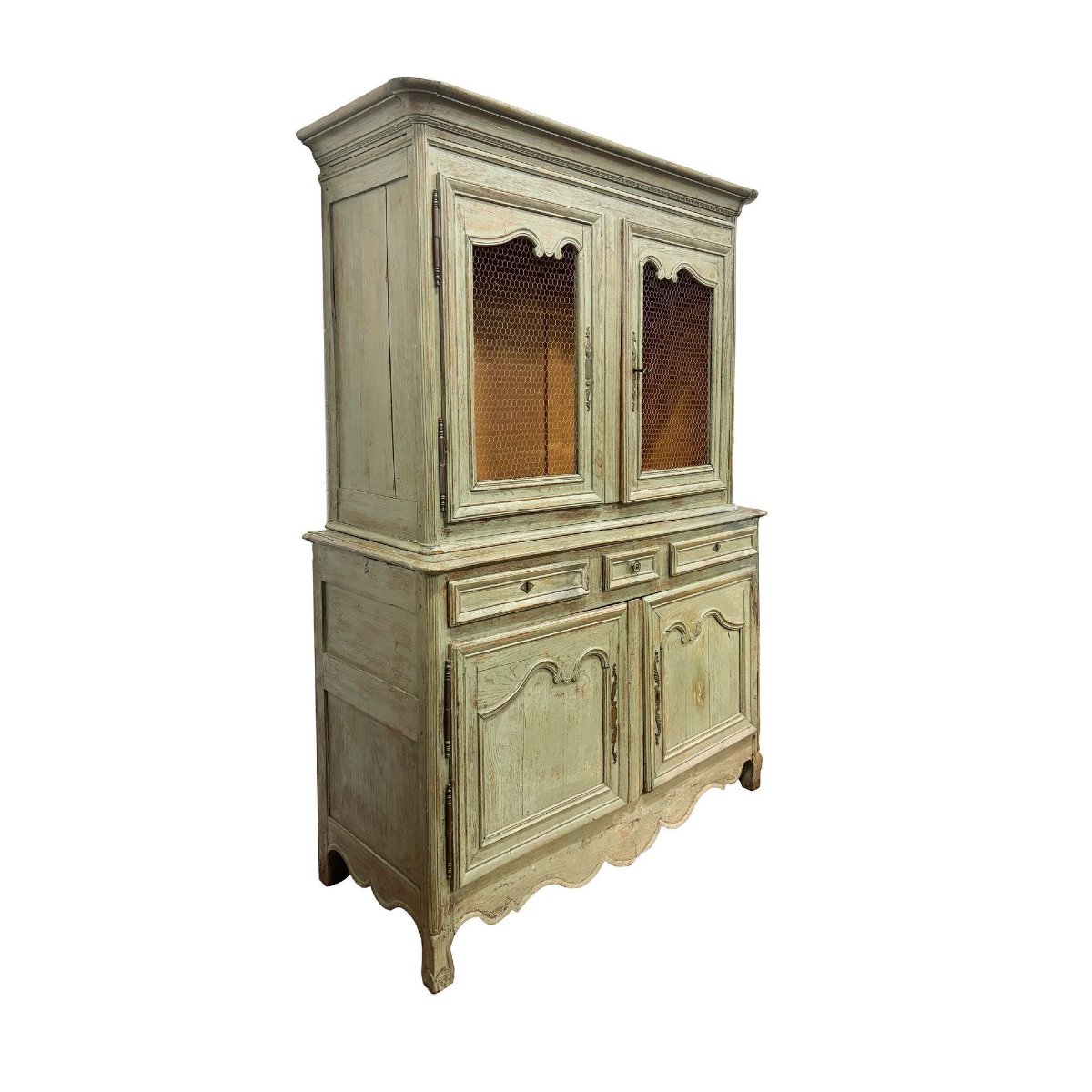 Two-part Painted Wood Buffet, France, 18th Century-photo-4