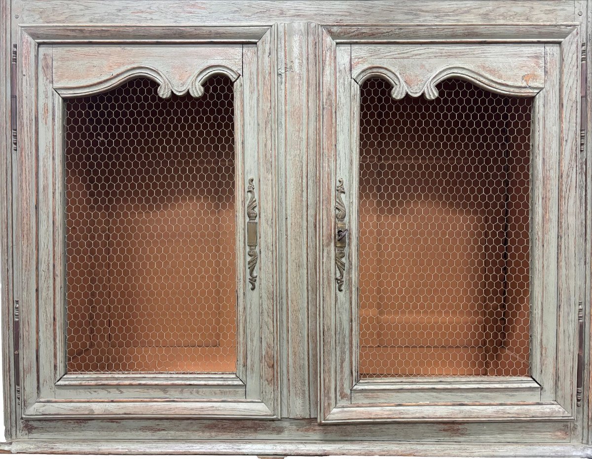 Two-part Painted Wood Buffet, France, 18th Century-photo-1