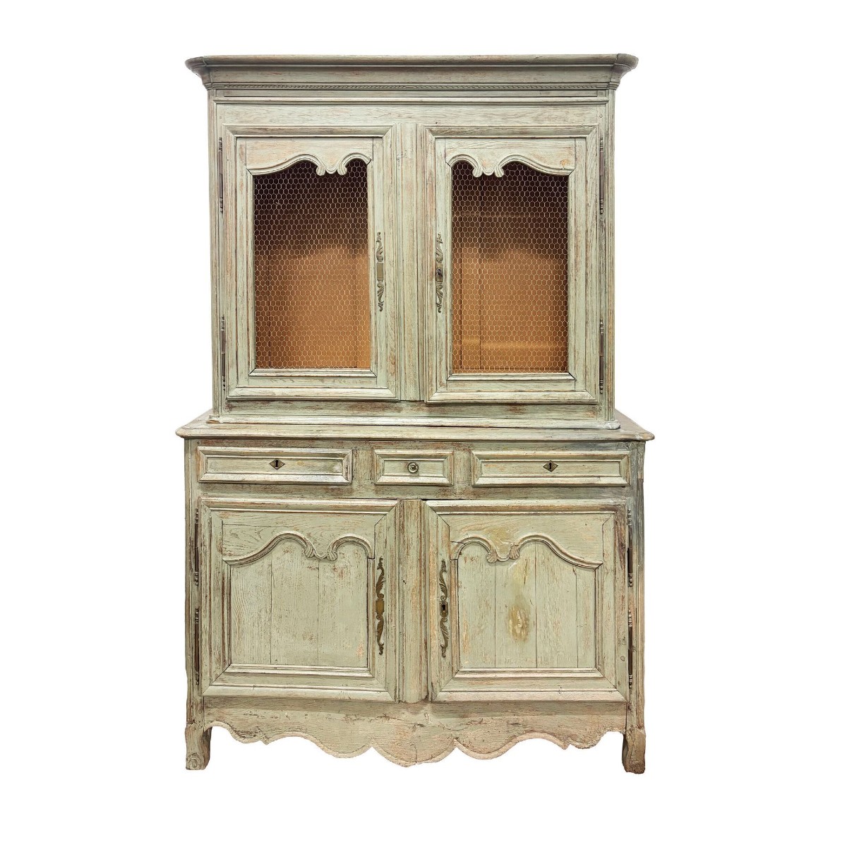 Two-part Painted Wood Buffet, France, 18th Century