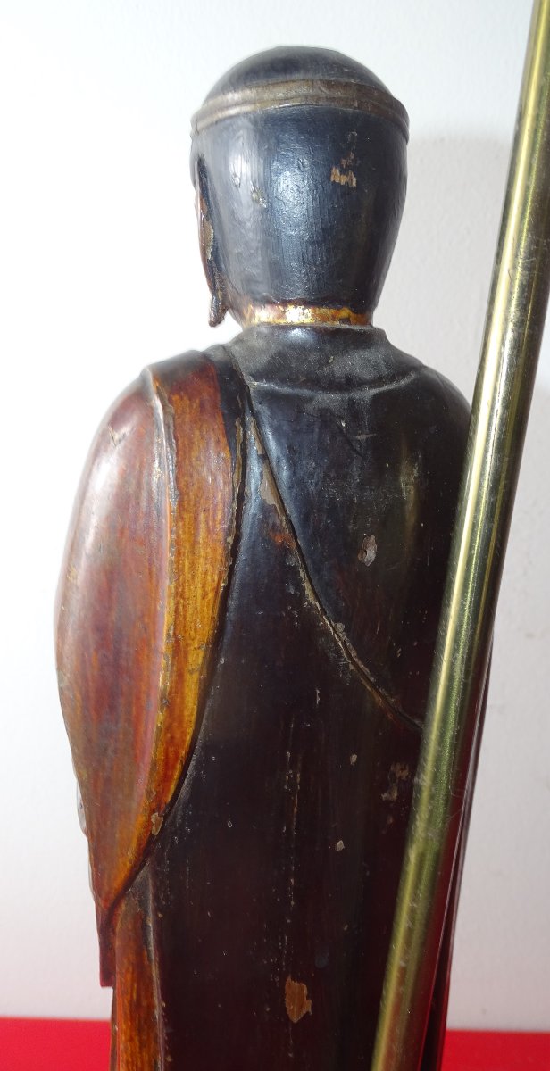 Antique Japanese Buddha Mounted As A 19th-century Lamp-photo-5