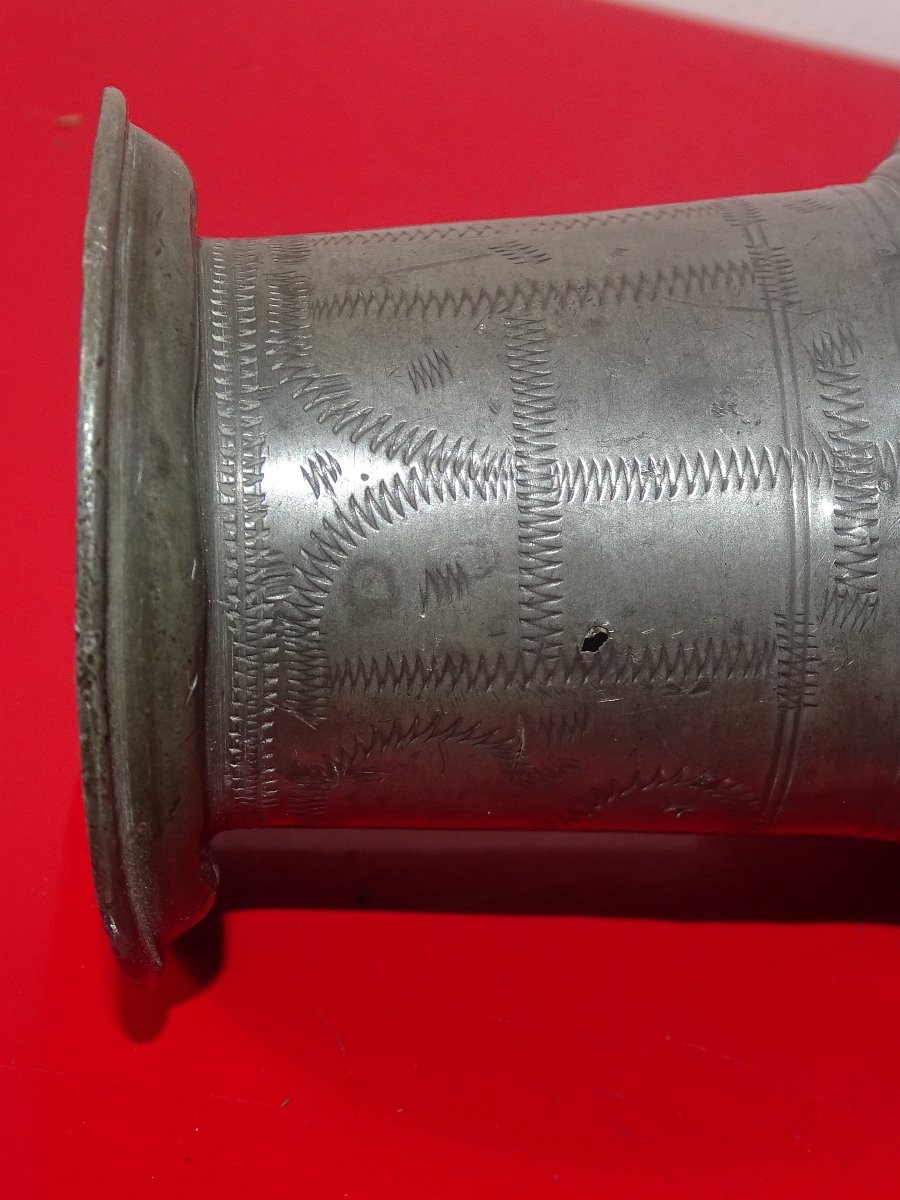 17th Century Pewter Holy Water Bucket-photo-2