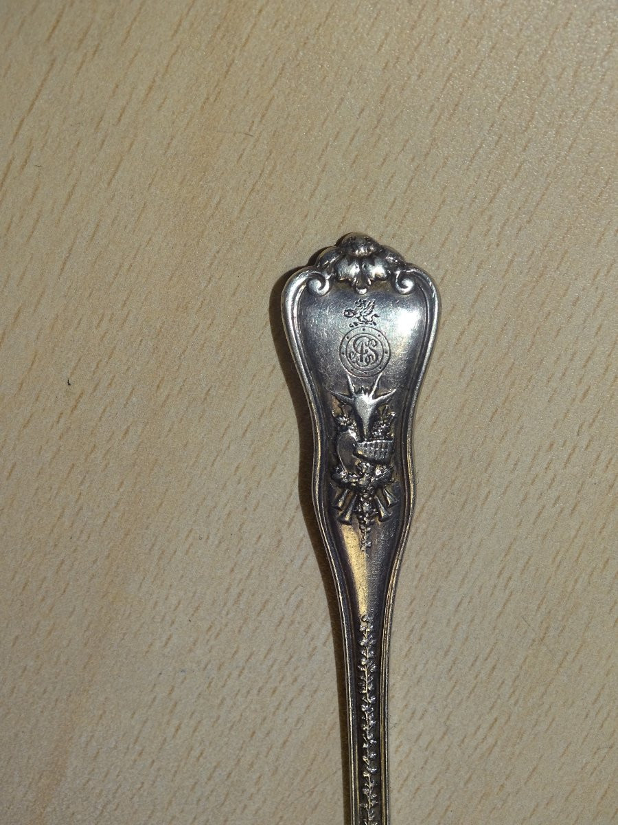 cuillère argent massif, TIFFANY & CO, 1878-photo-3