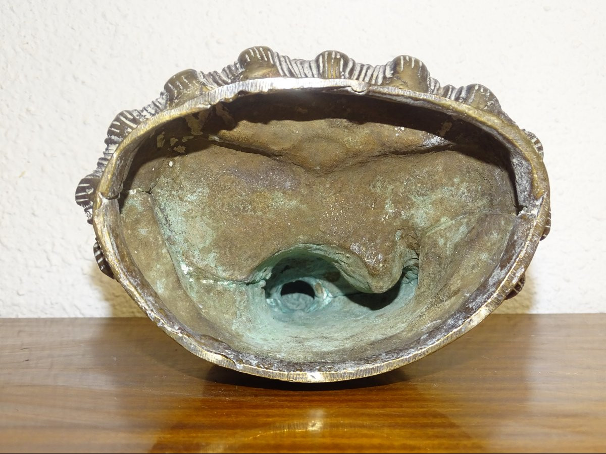 Statue Bouddha Shakyamuni Tathagata Tibétain en bronze,  XIXème-photo-1