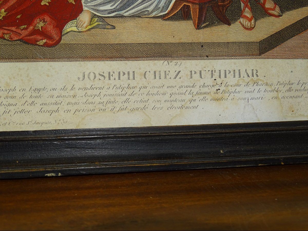paire de gravures joseph en égypte, époque empire, XIXème-photo-3