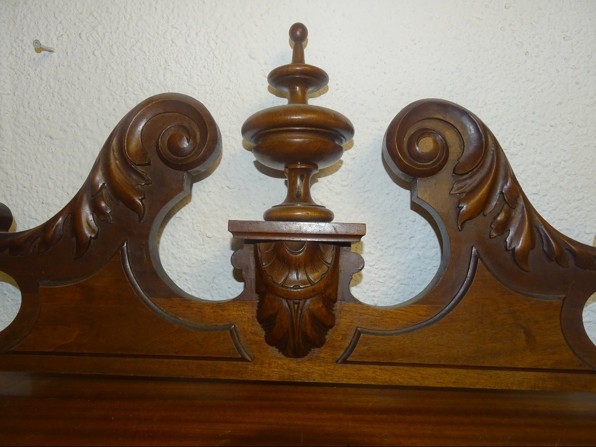 paire de frontons ou dessus de porte en noyer époque XIXème-photo-4