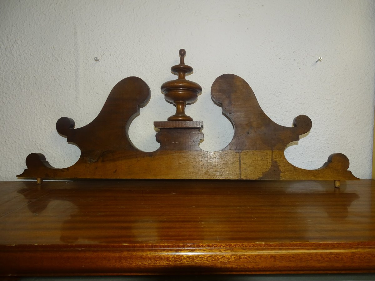 paire de frontons ou dessus de porte en noyer époque XIXème-photo-2