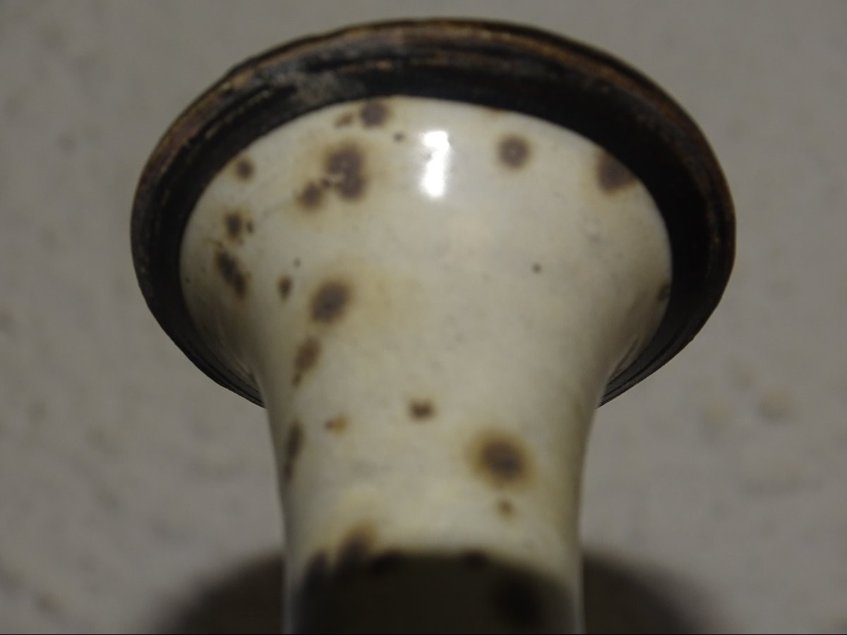 Vase en grès. Chine. Probablement dynastie Song du Sud. XIIIe siècle. Céramique T'zu Chou-photo-4