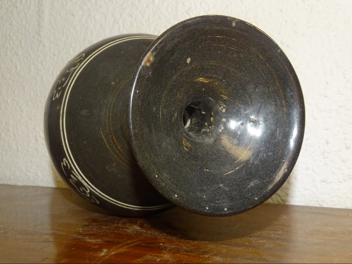 Vase sculpté Ji Zhou Yao de la dynastie Song  Xème-photo-4