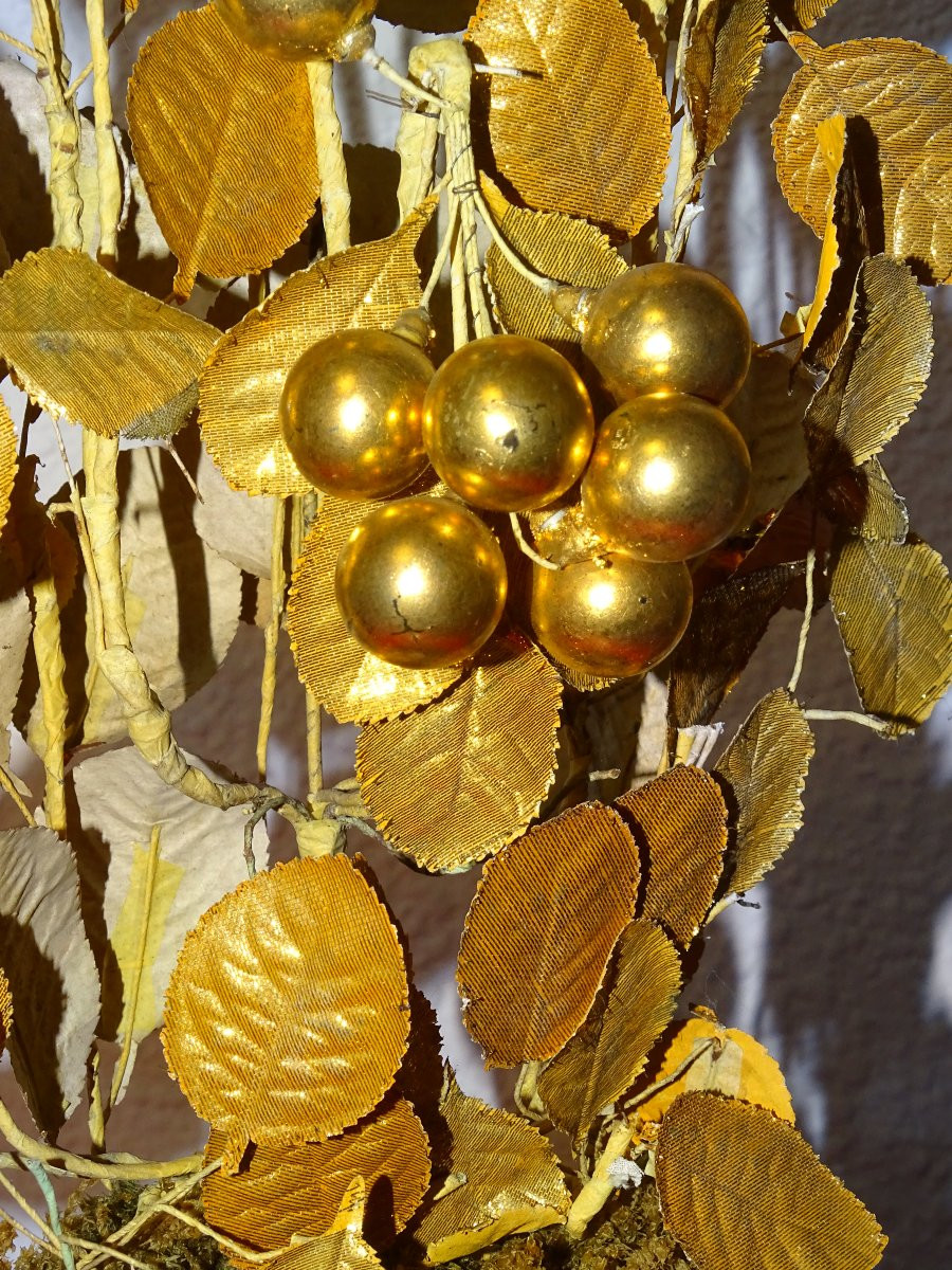 Paire de vases de mariée Vieux Paris avec globes, 52 cm-photo-8