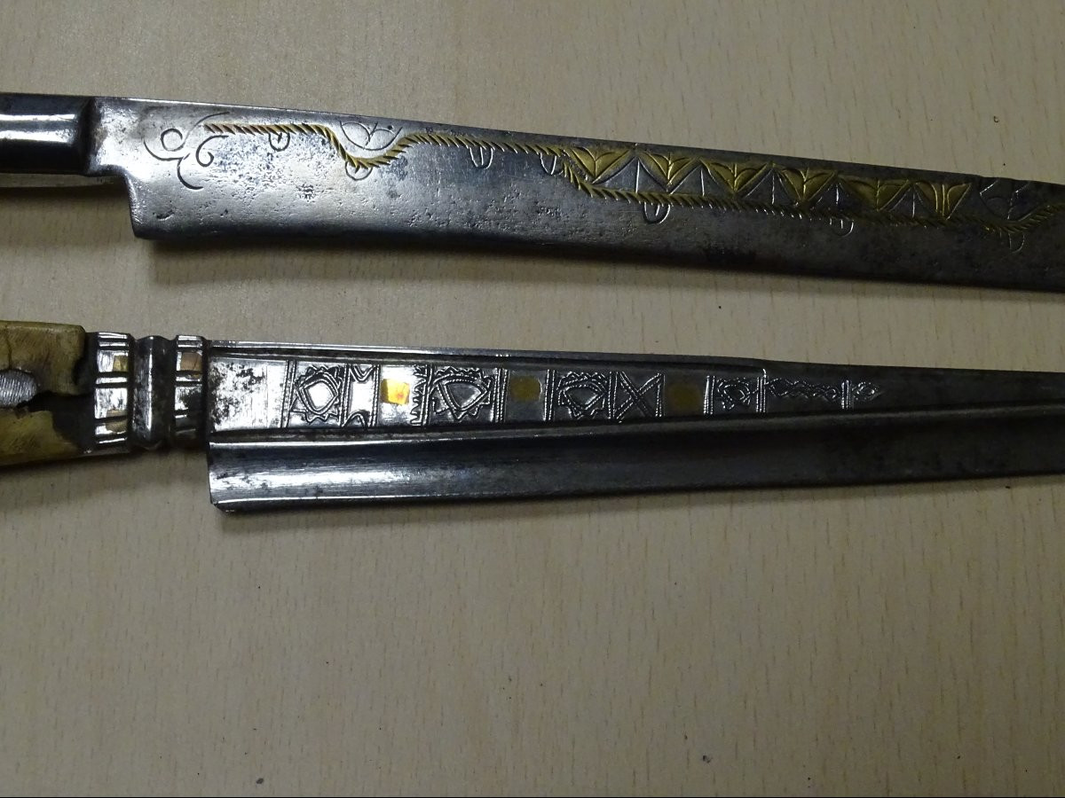 lot de 2 Flissa Sabre Kabyle du XIXeme-photo-2