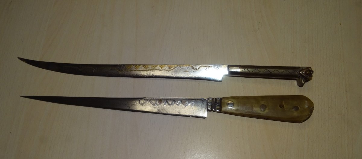 lot de 2 Flissa Sabre Kabyle du XIXeme-photo-3