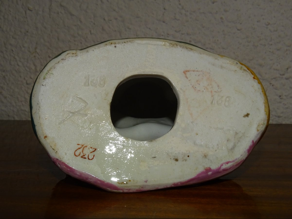 Laughing Buddha, Also Known As Milefo, Signed On The Underside, Chinese Porcelain, 15 Cm-photo-2