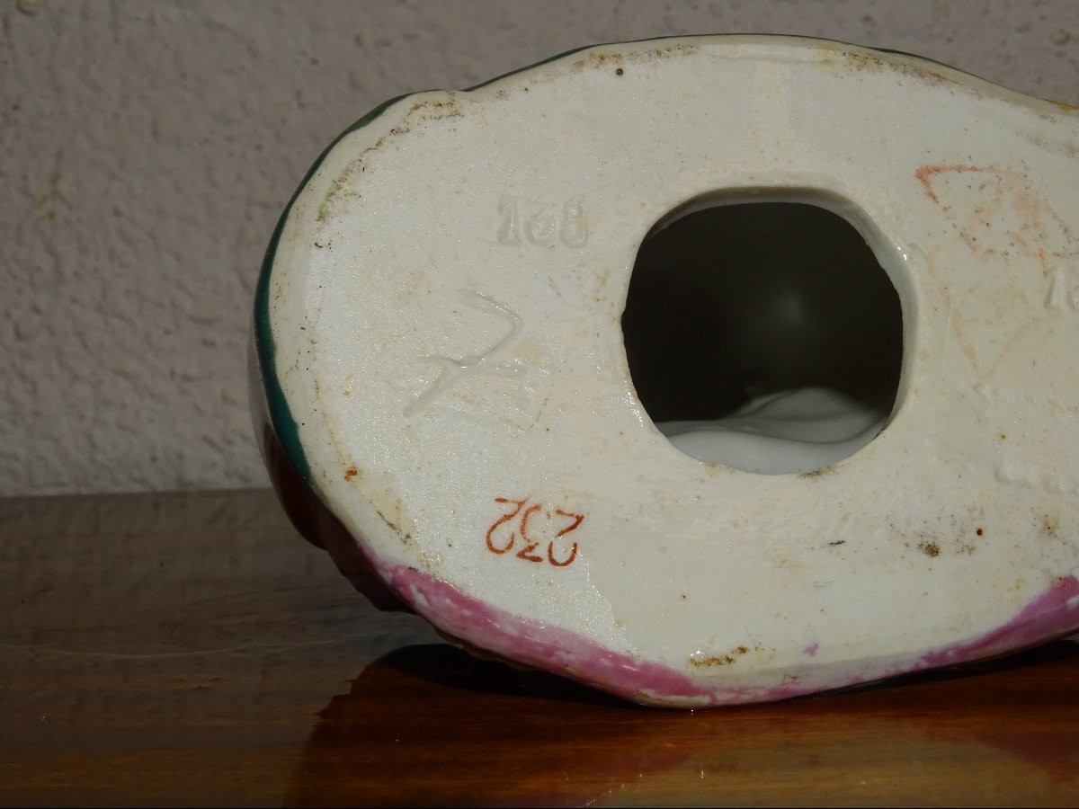 Laughing Buddha, Also Known As Milefo, Signed On The Underside, Chinese Porcelain, 15 Cm-photo-4