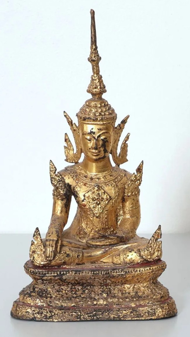 Gilded Bronze Buddha, Thailand, 19th Century