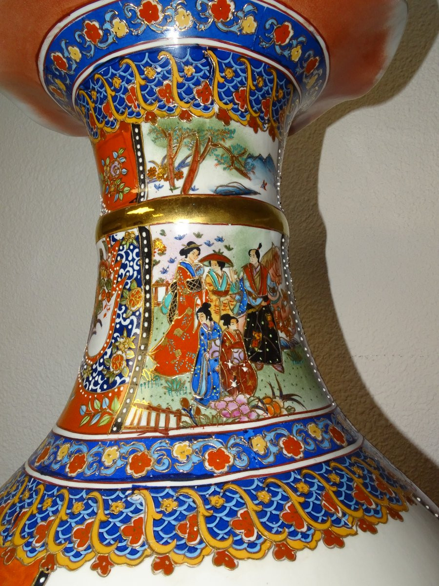 Impressive Imari Vase, Japan, 106 Cm, Perfect Condition-photo-5