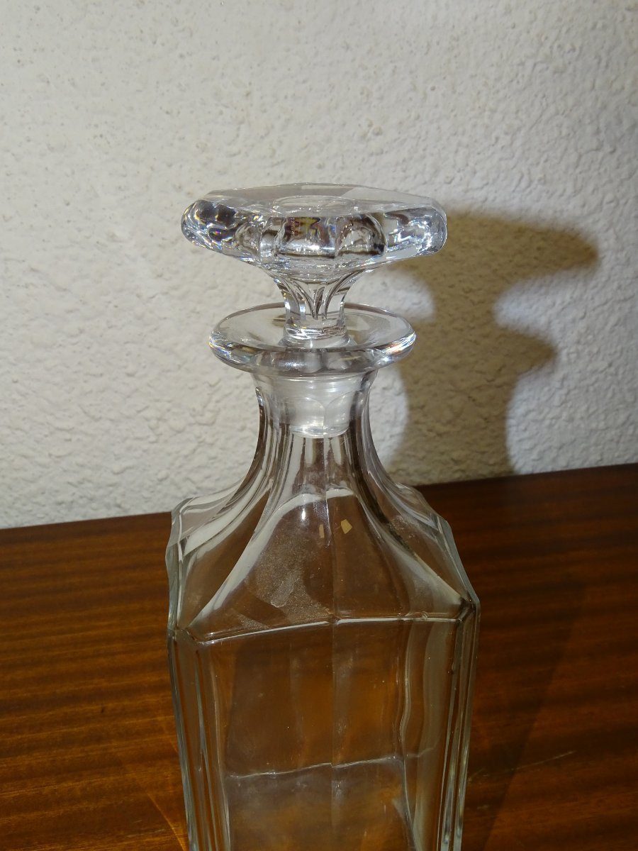 Baccarat Harcourt Crystal Decanter/whiskey Bottle, Liquor Cabinet-photo-3
