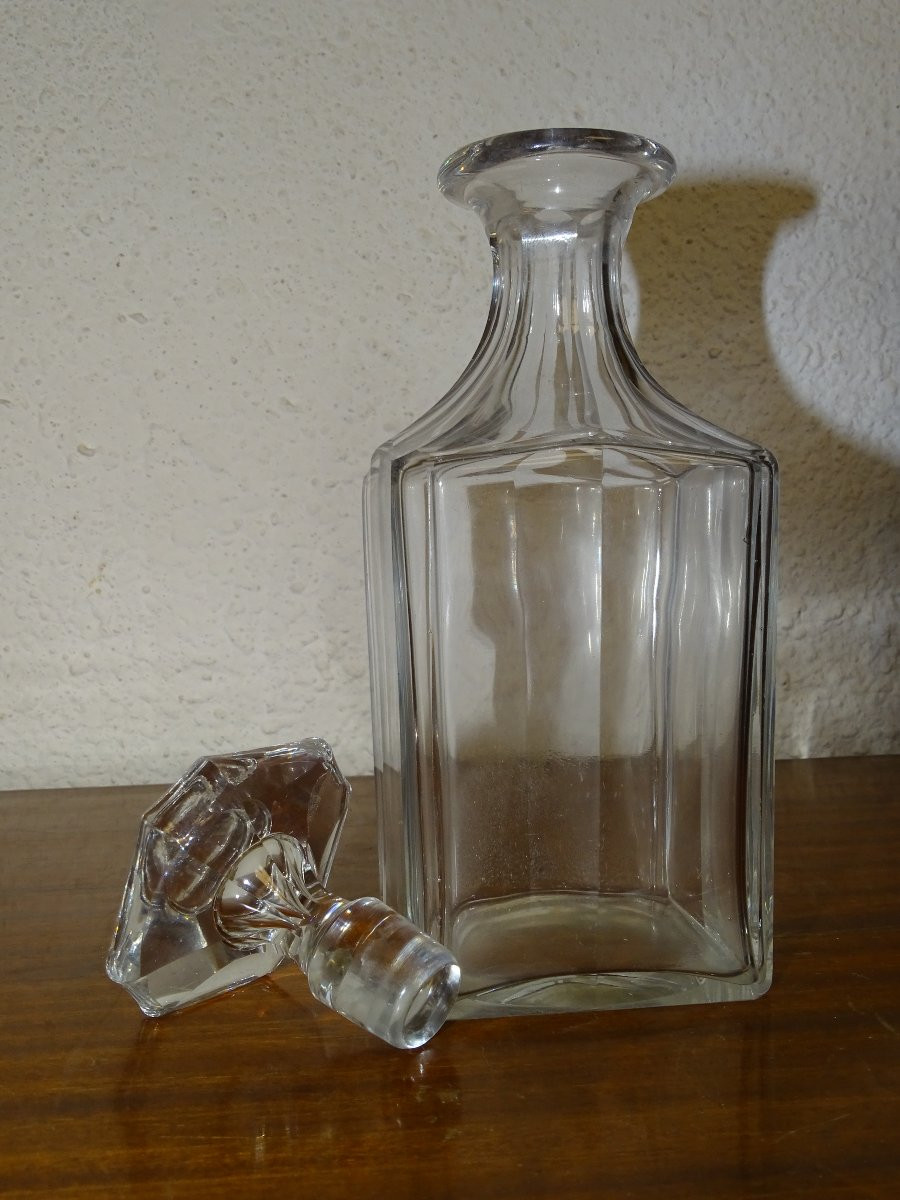 Baccarat Harcourt Crystal Decanter/whiskey Bottle, Liquor Cabinet-photo-4