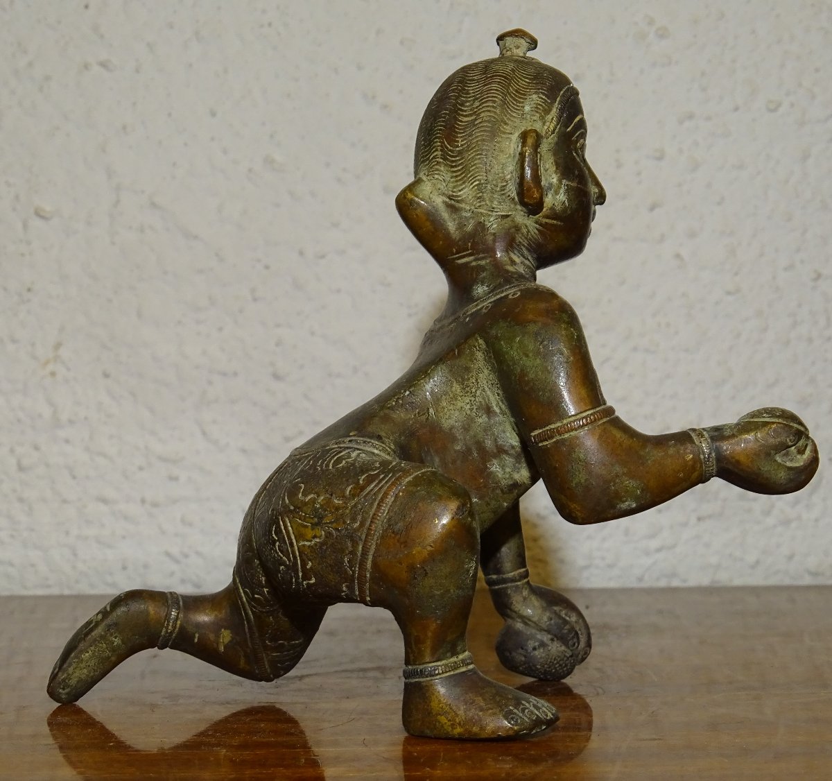 Bronze Of Balakrishna With Silver Inclusion, India, Orissa, 16th-17th Century, Double Signature-photo-4