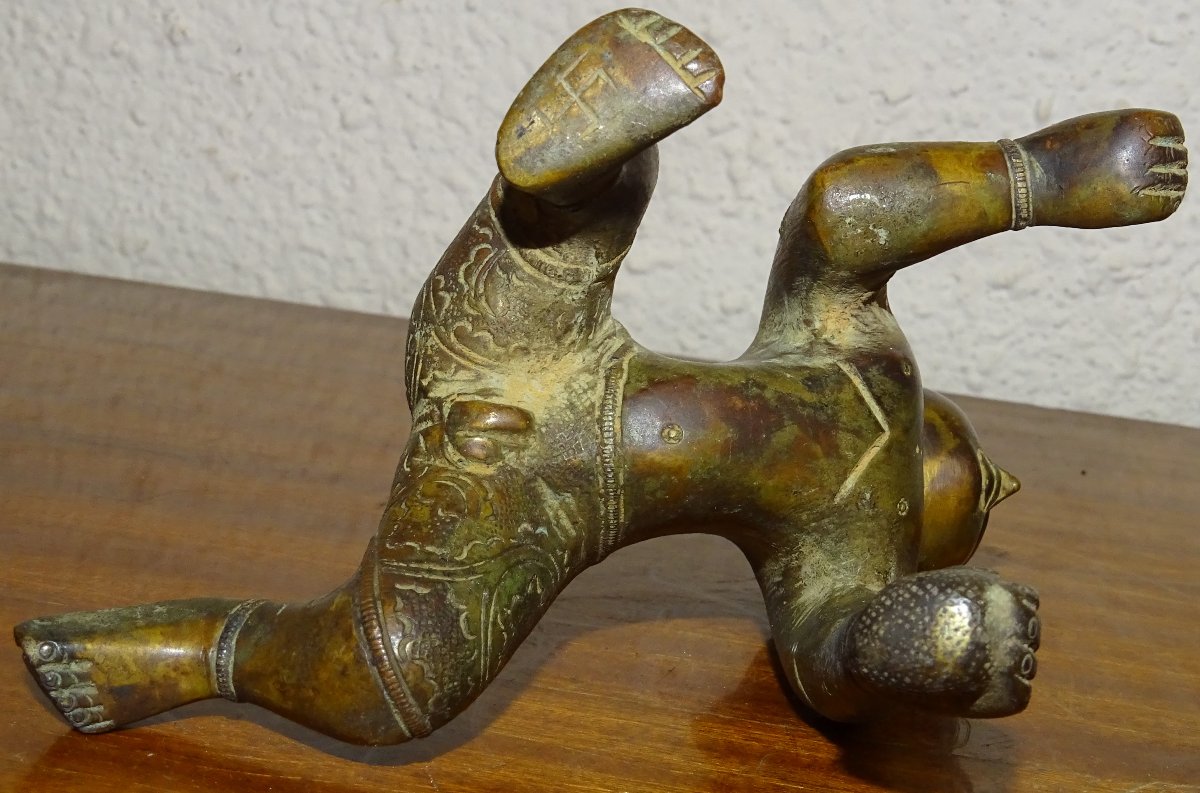 Bronze Of Balakrishna With Silver Inclusion, India, Orissa, 16th-17th Century, Double Signature-photo-7