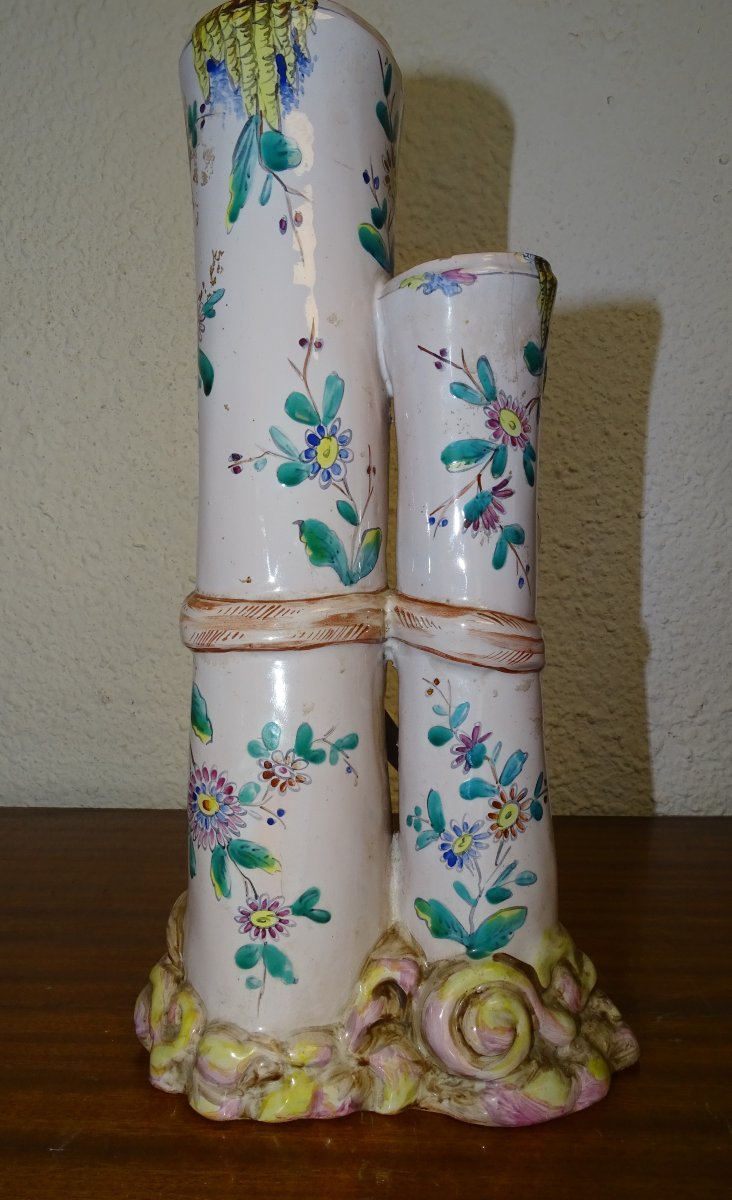 vase aux bambous gallé, signé saint clèment et G-photo-3
