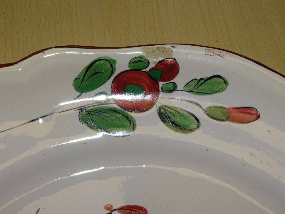 Large XVIIIth Century Faience Des Islettes Chinese Decor 31 Cm-photo-4