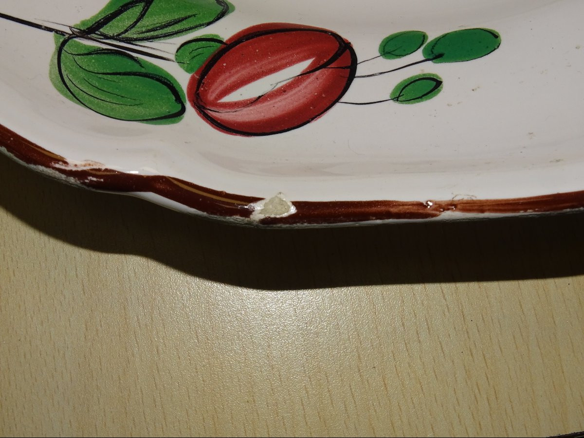 Large XVIIIth Century Faience Des Islettes Chinese Decor 31 Cm-photo-2