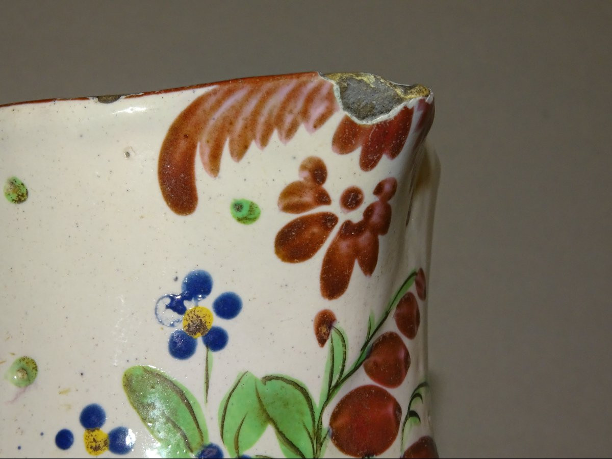 Water Bowl / Large Eastern Fabric Pichet / Eighteenth Century Islettes-photo-1