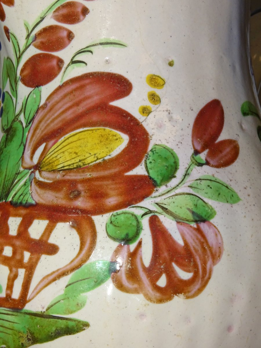 Water Bowl / Large Eastern Fabric Pichet / Eighteenth Century Islettes-photo-3