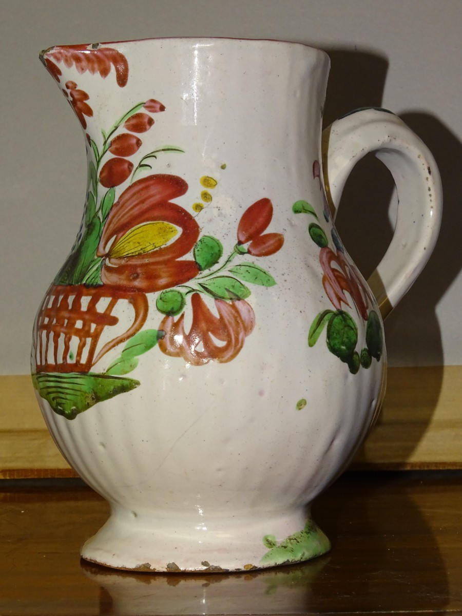 Water Bowl / Large Eastern Fabric Pichet / Eighteenth Century Islettes