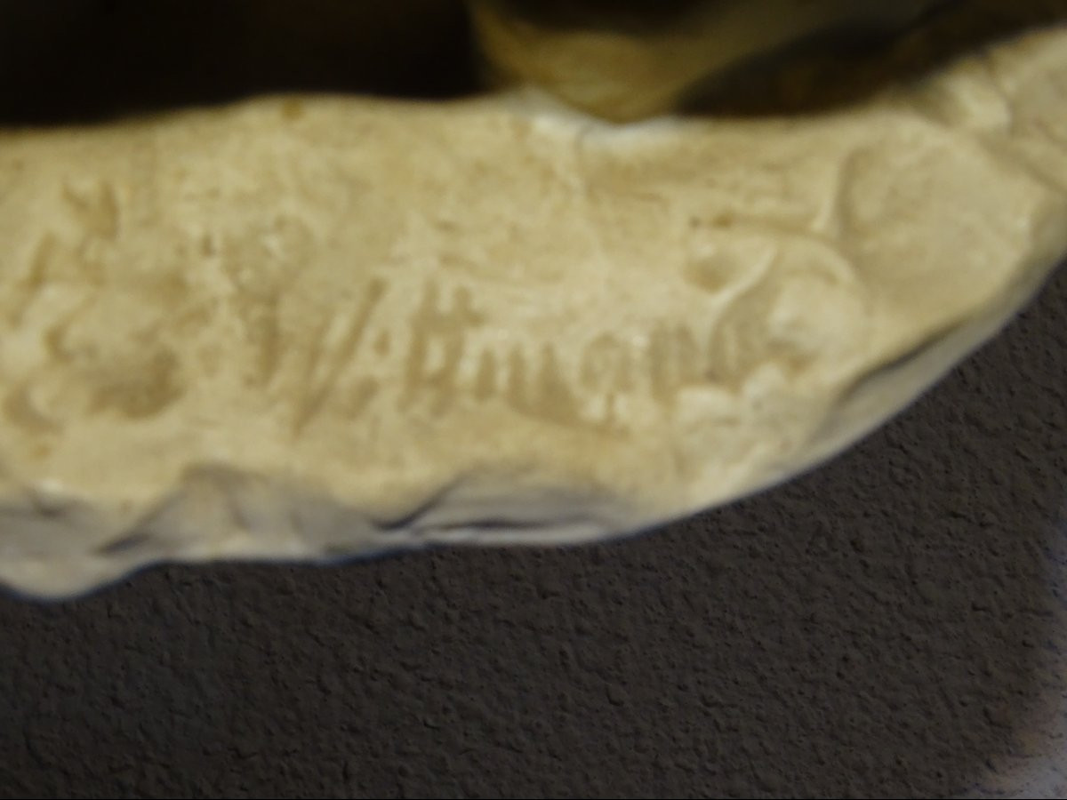 Gres Mougin Signed Ernest Wittmann, l'Homme à La Hotte 2, Early 20th Century-photo-6