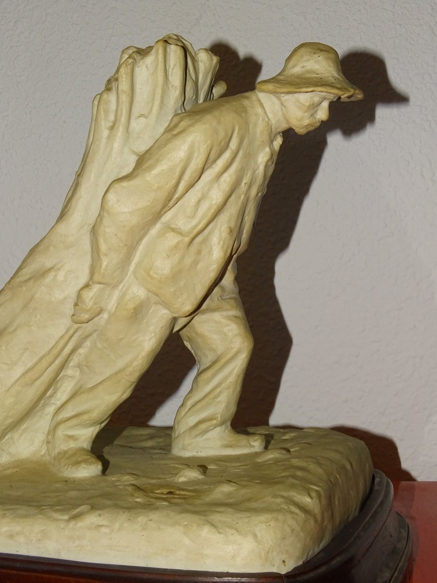 Gres Mougin signé Ernest Wittmann, l'homme aux fagots, debut XXème-photo-5