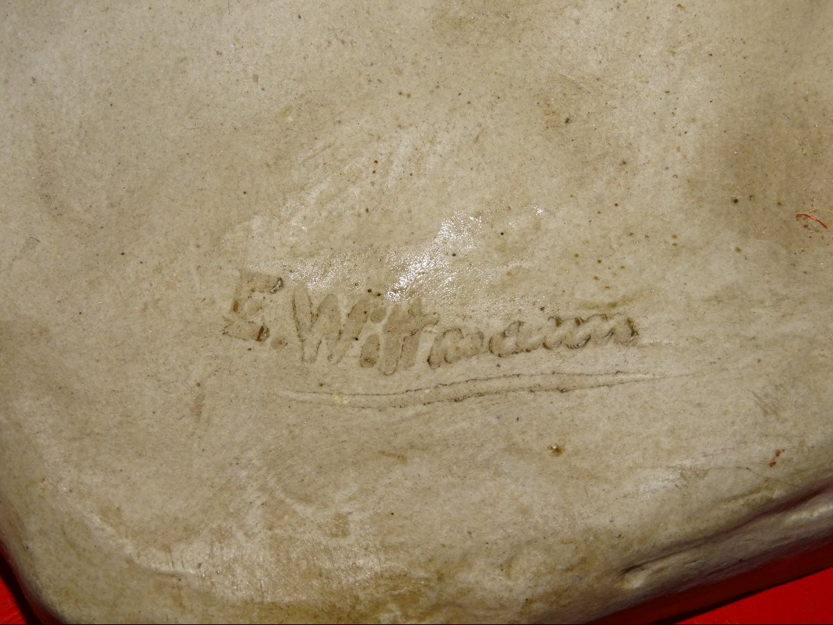 Gres Mougin signé Ernest Wittmann, l'homme aux fagots, debut XXème-photo-7