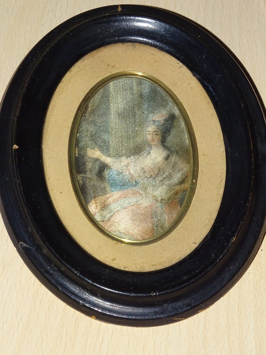 3 miniatures peinte du XIXème-photo-2