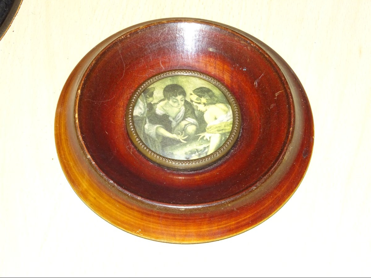 3 miniatures peinte du XIXème-photo-3