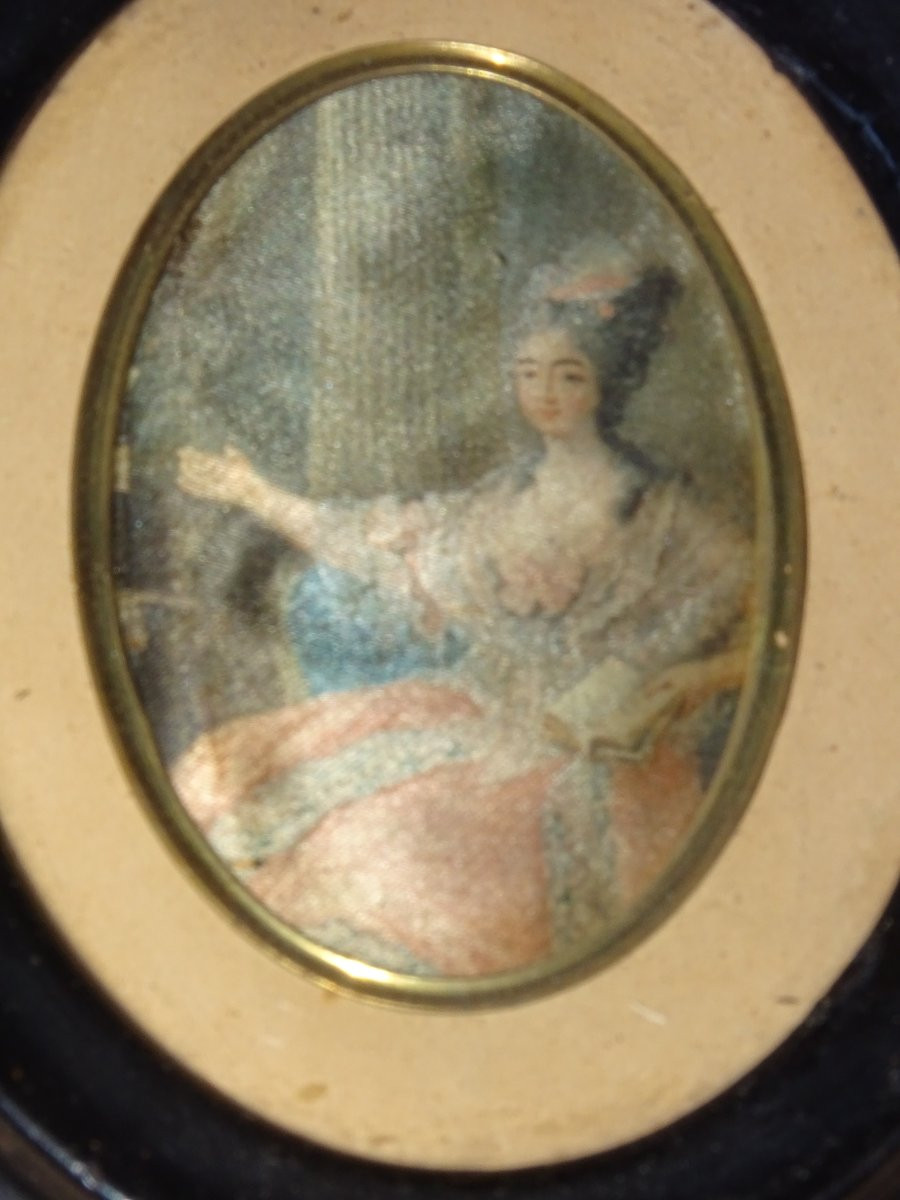 3 miniatures peinte du XIXème-photo-1