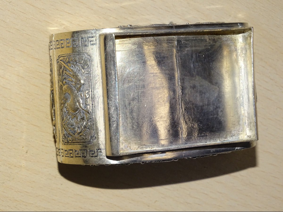 Boite a betel En Argent, Asie Du Sud Est, Début Du XXeme-photo-1