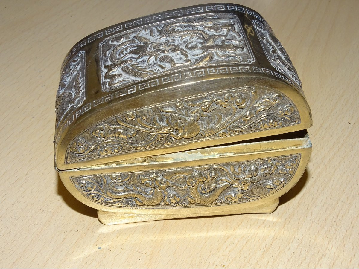 Boite a betel En Argent, Asie Du Sud Est, Début Du XXeme-photo-4