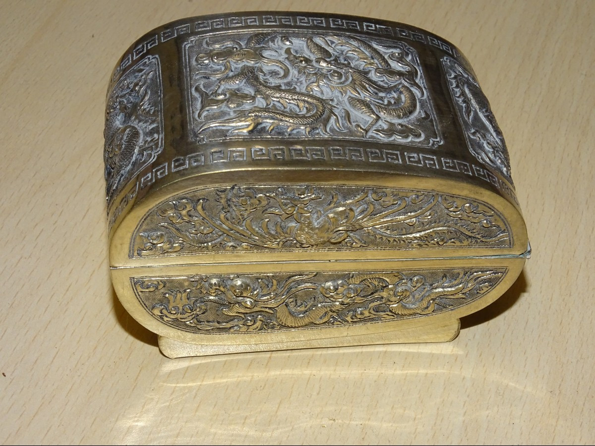 Boite a betel En Argent, Asie Du Sud Est, Début Du XXeme