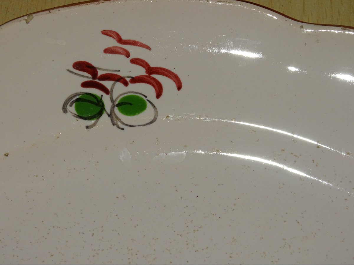 Les Islettes. Assiette en faïence décor polychrome au paon, XVIII-XIXe siècle-photo-3