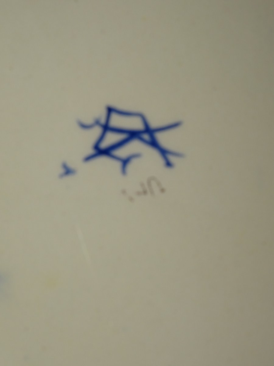 KELLER & GUERIN, Bouquetière murale en faïence de lunéville Début XX eme-photo-2