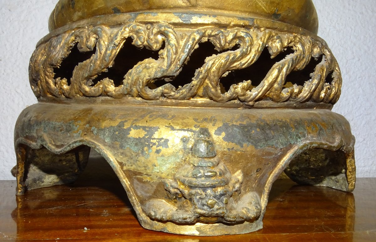 Sakyamuni Buddha, Gilded Bronze, Thailand, 18th Or 19th Century, 56 Cm-photo-1